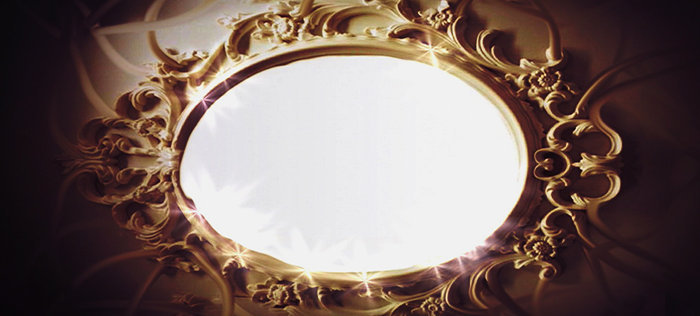 3 Stück Sonnenspiegel sortiert Spiegel Feng-Shui-Spiegel Ø 9cm Holzrahmen 